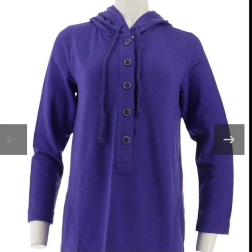 Susan Graver Henley Hoodie